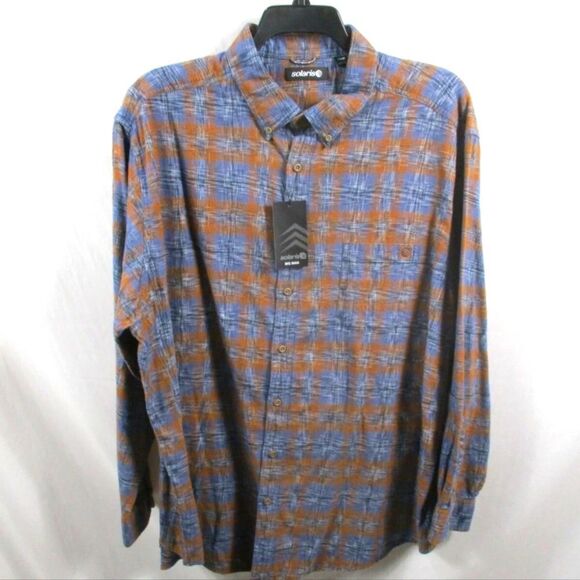 solaris Other - Solaris Flannel Big And Tall button-down size 3XT HANDSOME FIT